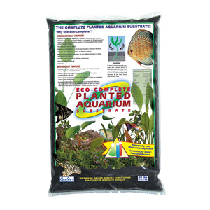 Caribsea Live Planted Aquaria Substrate Eco-Complete Aquarium Black 9kg (00770)