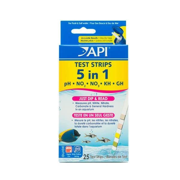 API 5 in 1 Aquarium Test Strips