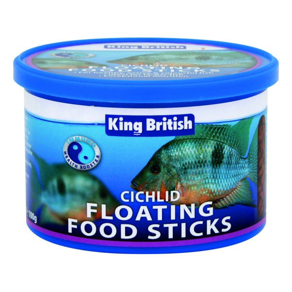 King British Cichlid Floating Foodsticks 100g