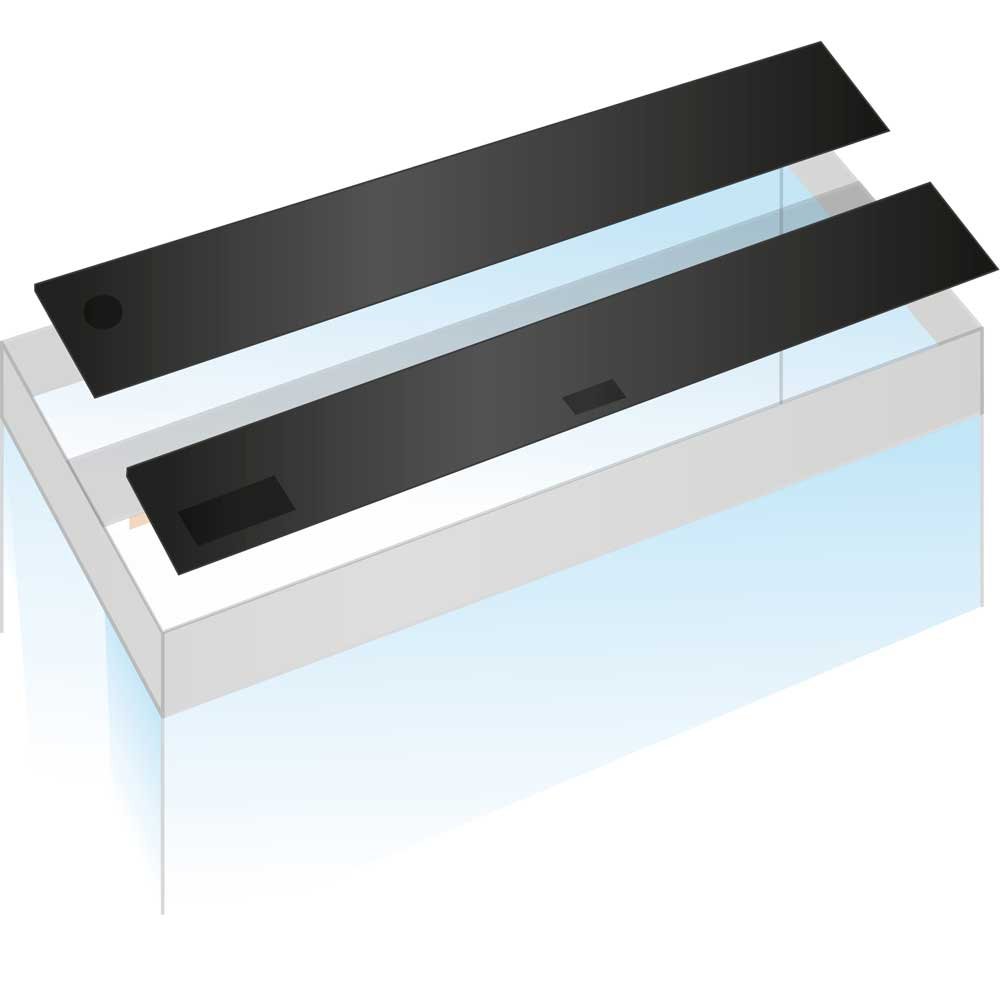 Juwel Flap Set 150 x 50 black (93975)