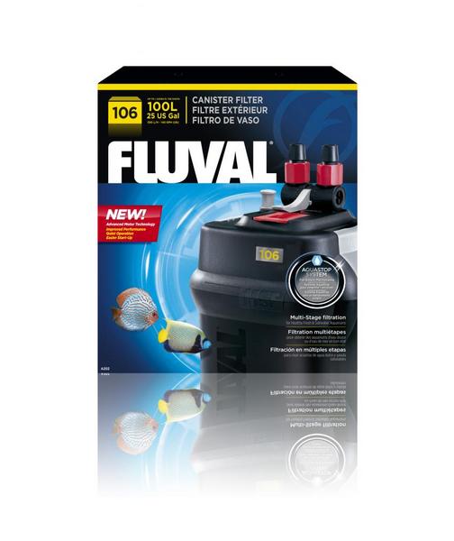 Fluval 106 External Aquarium Filter - 100L, A202