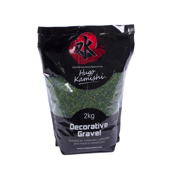 Hugo Kamishi Green Mix Medium Grade Aquarium Gravel 2kg