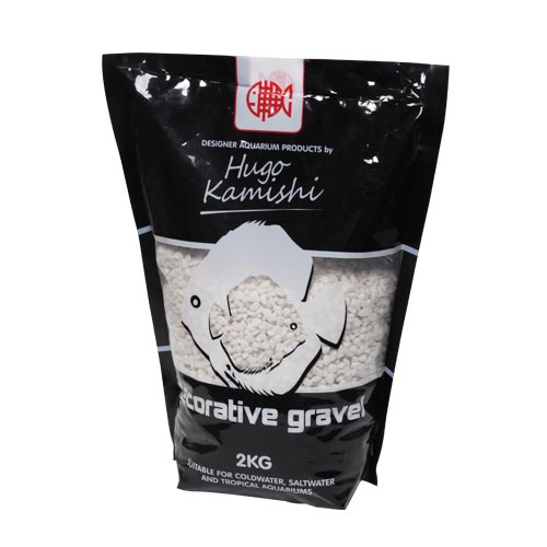 Hugo Kamishi Aquarium Gravel 2kg - White