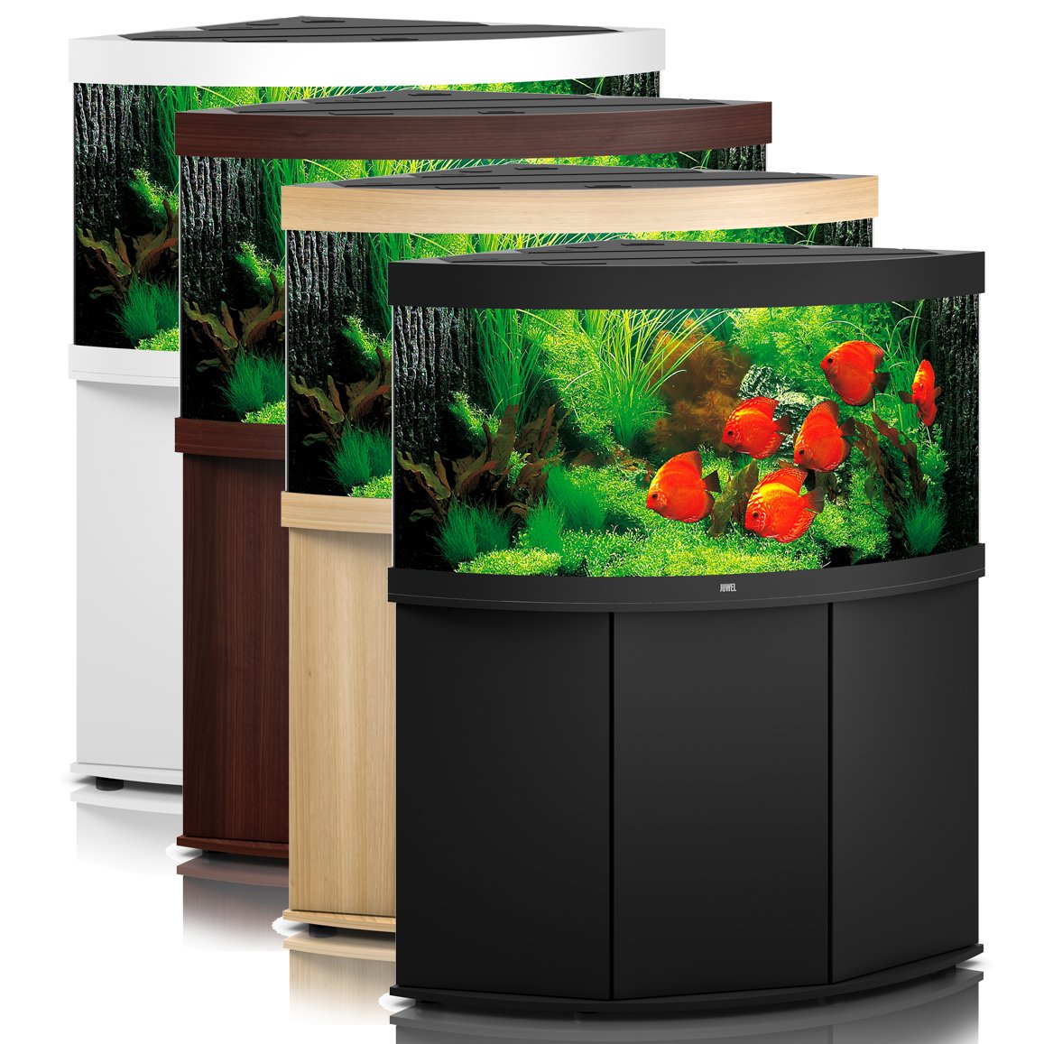 Juwel Trigon 350 Aquarium & Cabinet (LED lighting) - Light Wood, Black or White