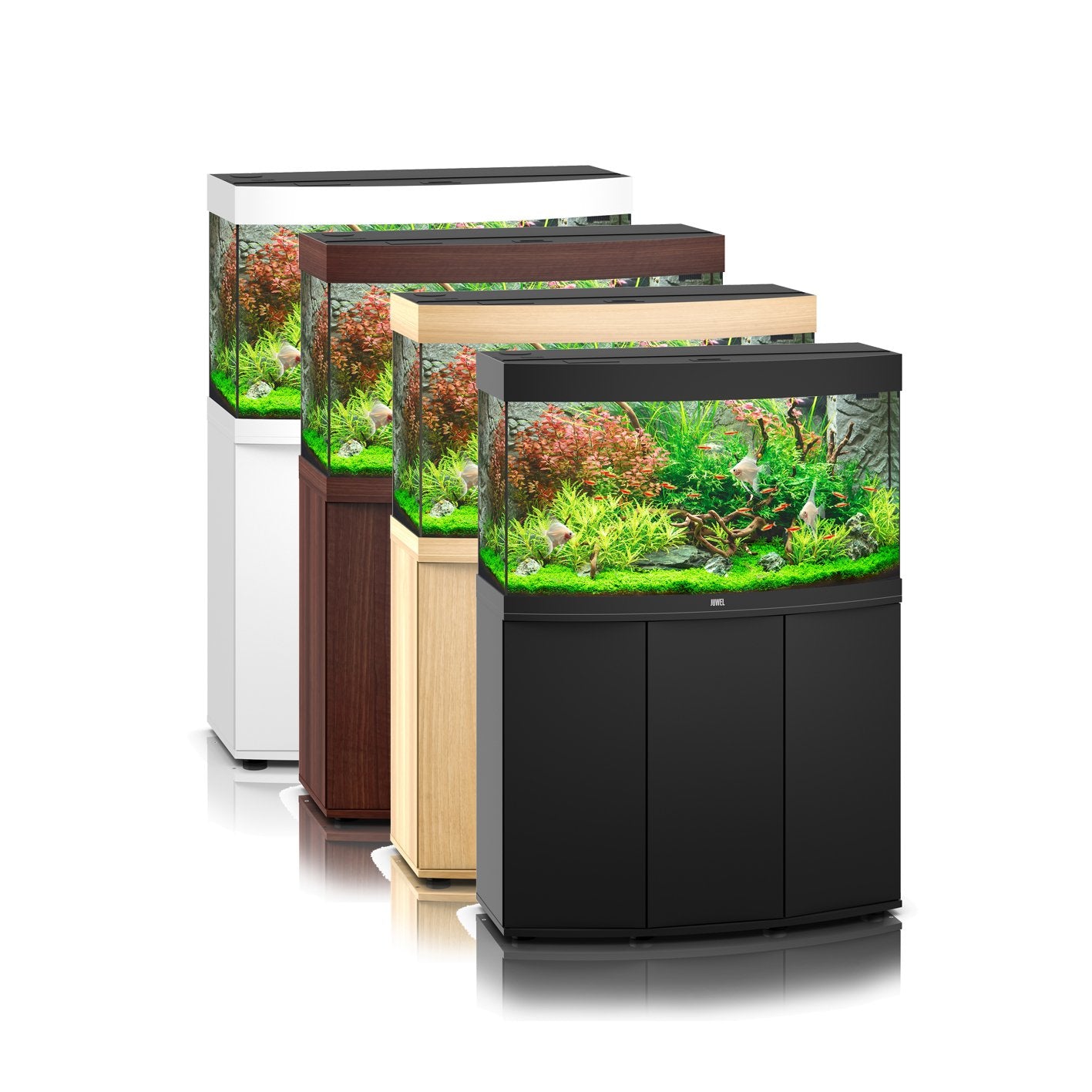 Juwel Vision 180 Aquarium & Cabinet (LED lighting) - Light Wood, Black or White