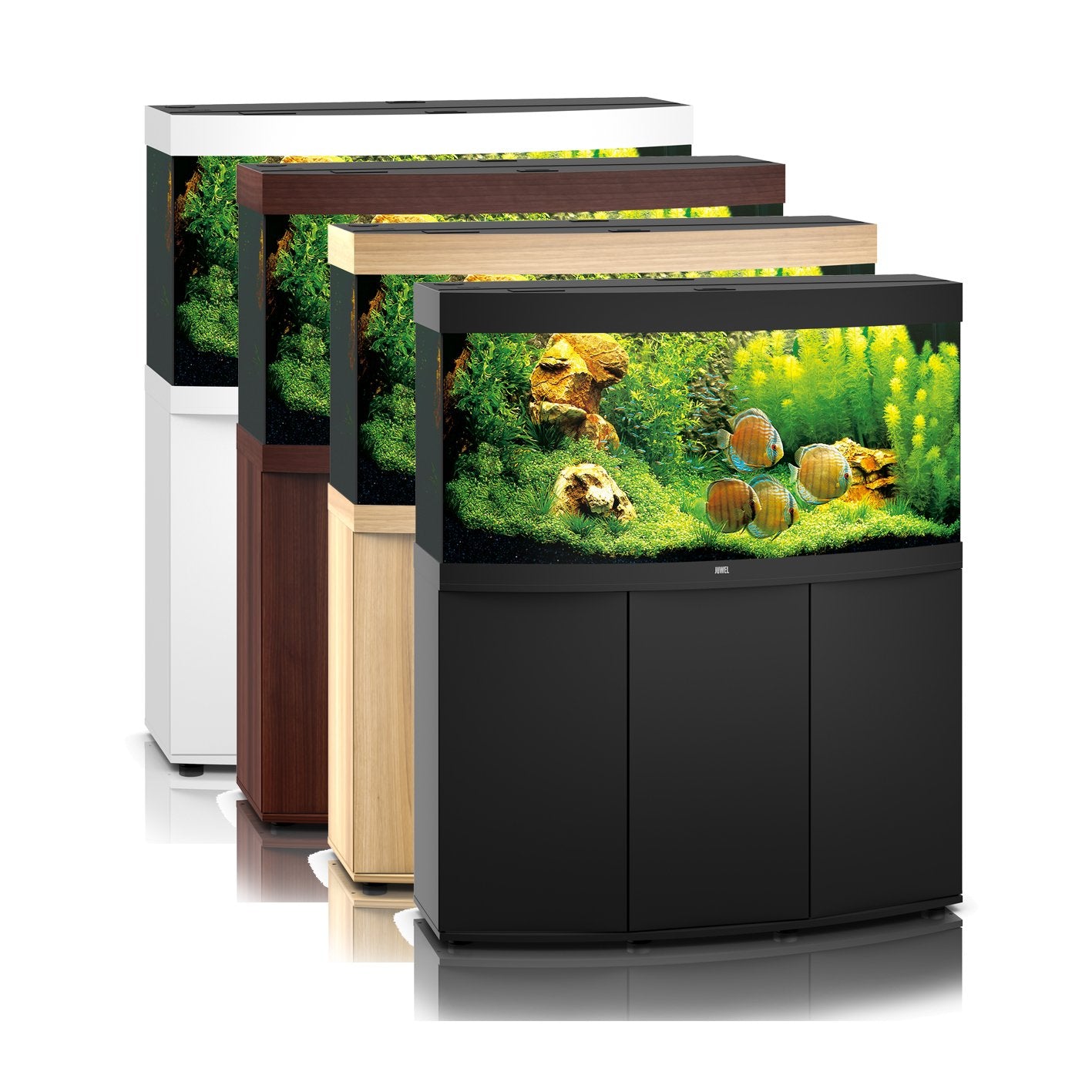 Juwel Vision 260 Aquarium & Cabinet (LED lighting) - Light Wood, Black or White