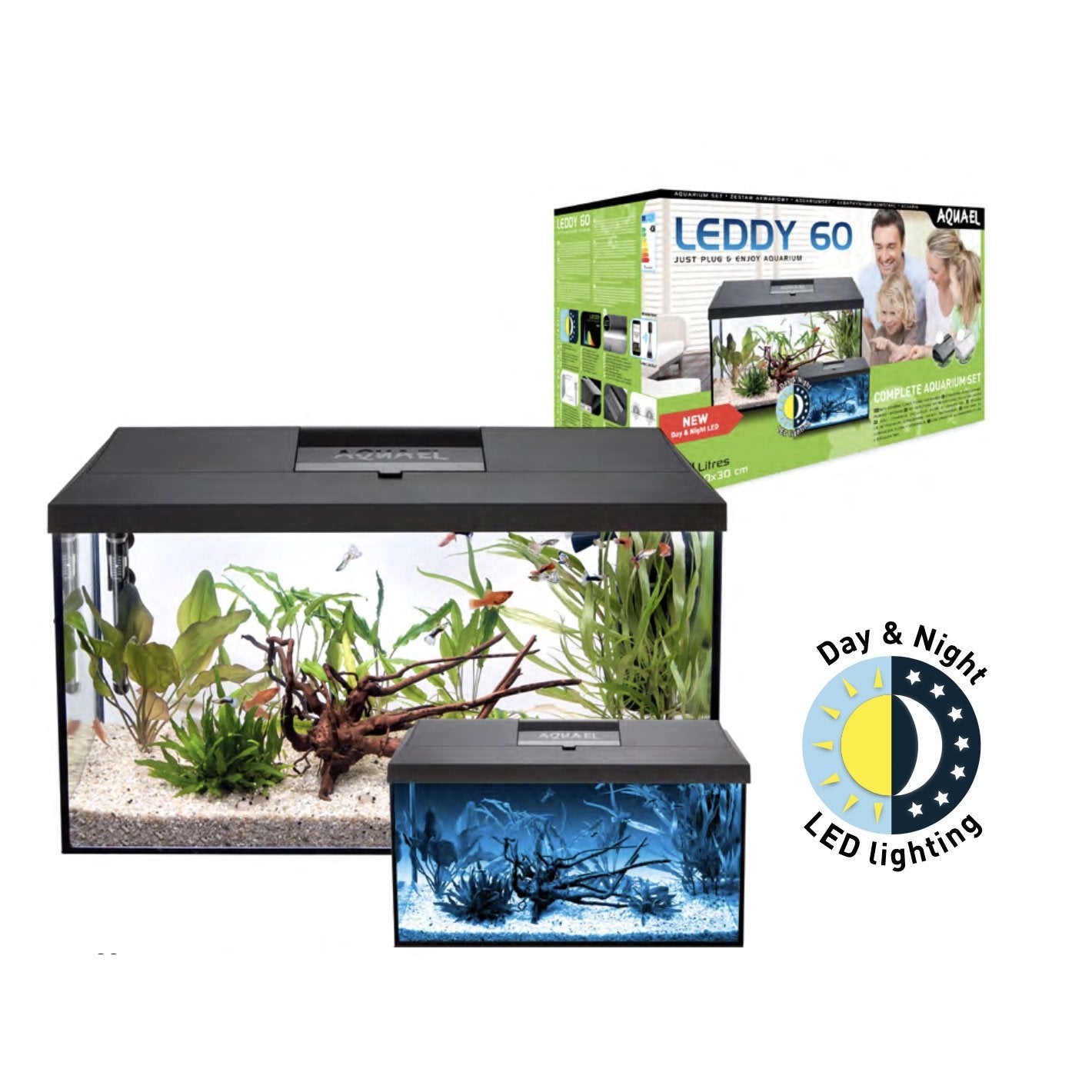 Aquael Leddy Aquarium Day & Night Range