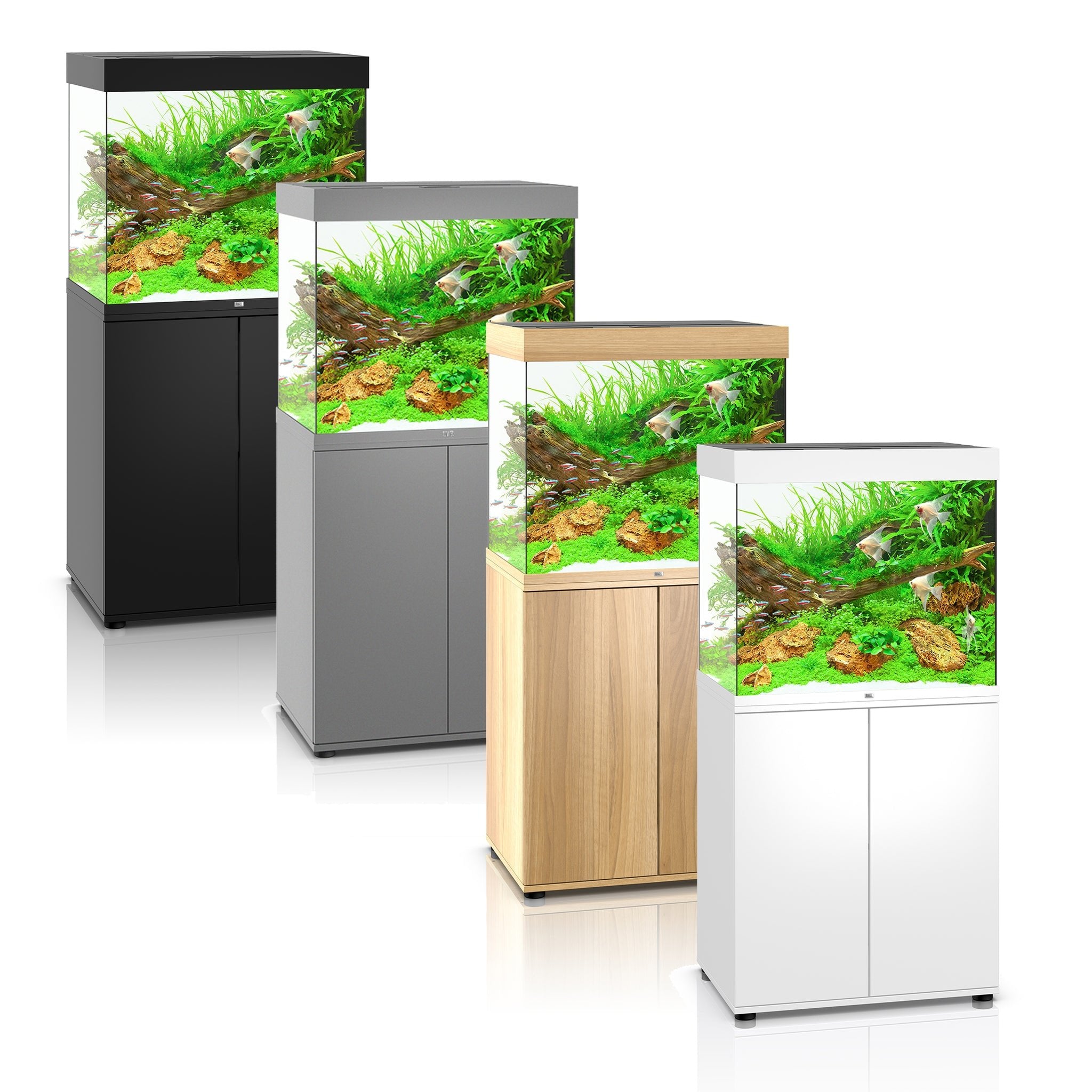 Juwel Lido 200 Aquarium & Cabinet (LED lighting) - Light Wood, Black, White or Grey