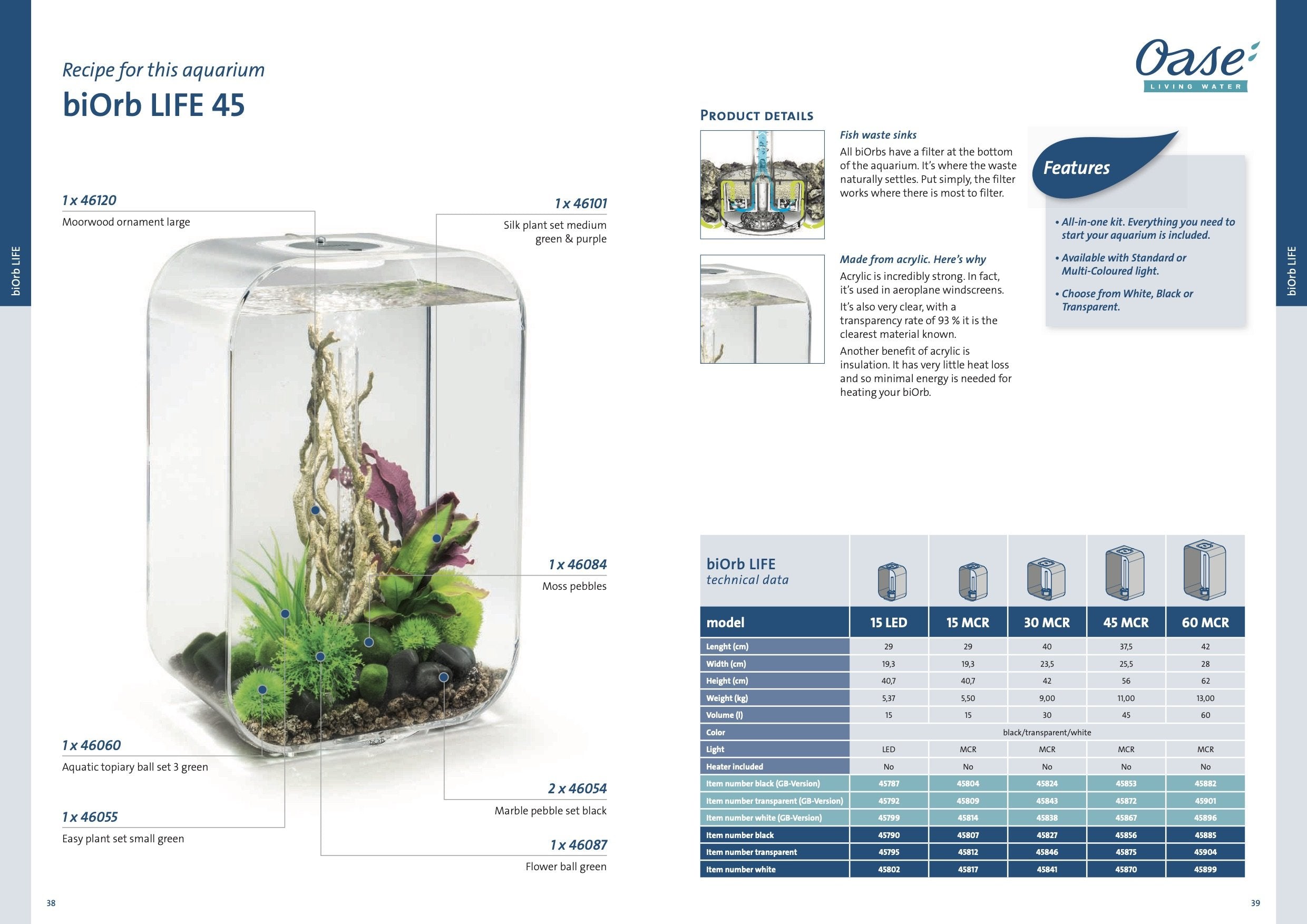 biOrb Aquariums Life Range