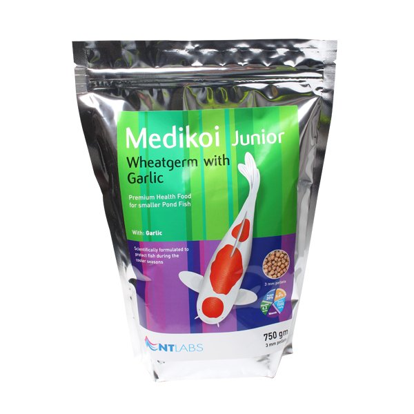 Medikoi Wheatgerm & Garlic Junior Koi Fish Food Pellets 750g 3mm