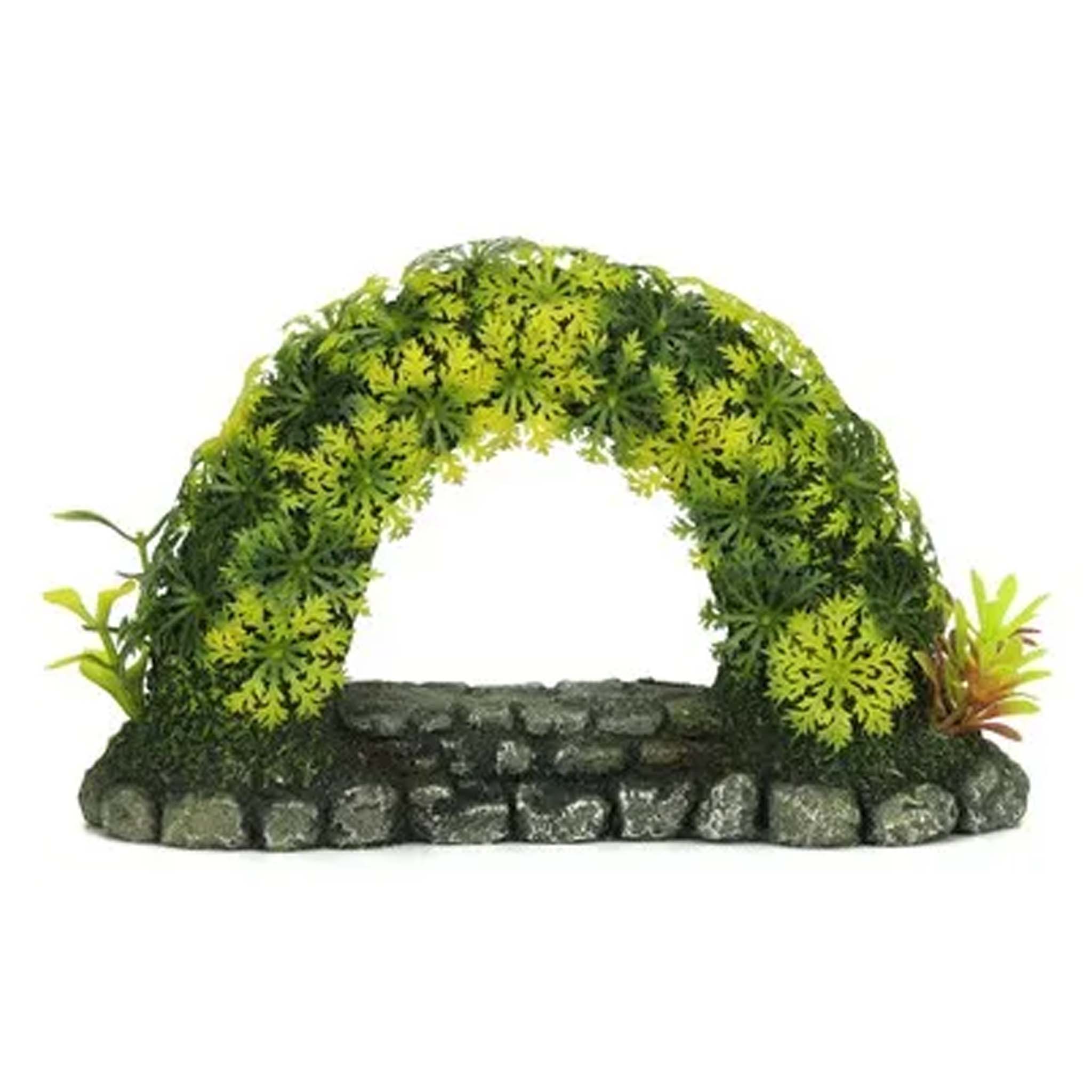 Classic Small Stone Arch with Plants 4438