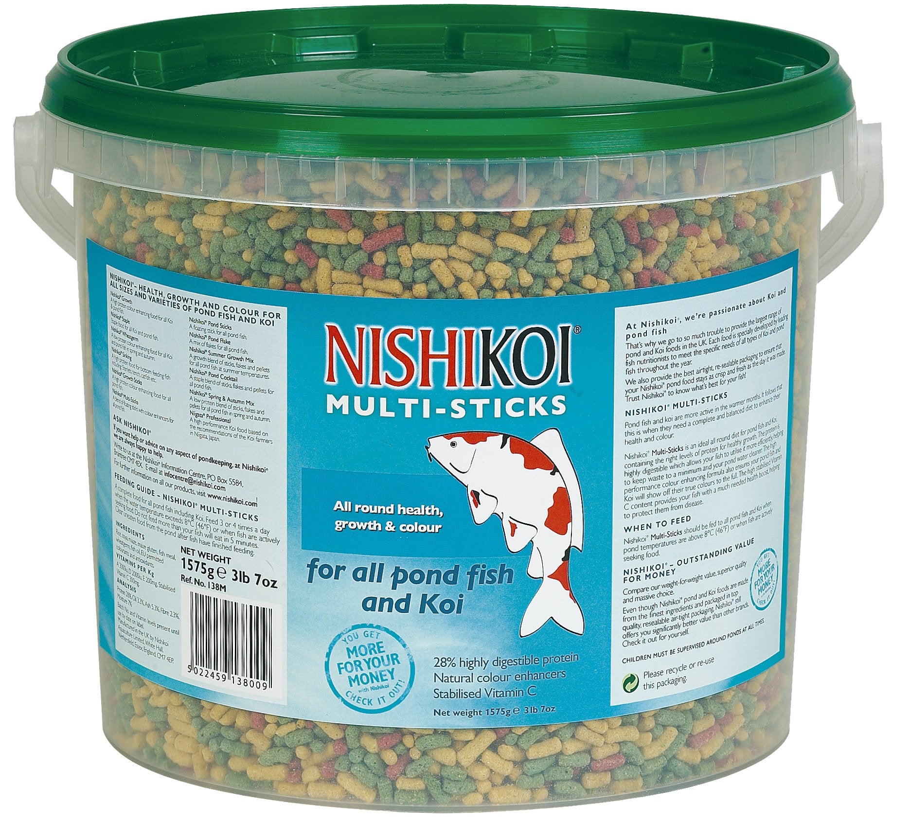 Nishikoi Multi Fish Floating Food Sticks 1.5Kg