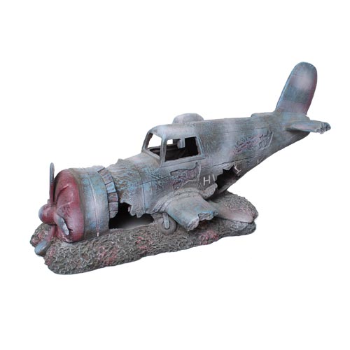 Aquarium Ornament - Extra Large Sunken Plane