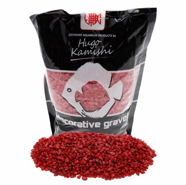 Hugo Kamishi Red Kurenai Medium Grade Aquarium Gravel 2kg