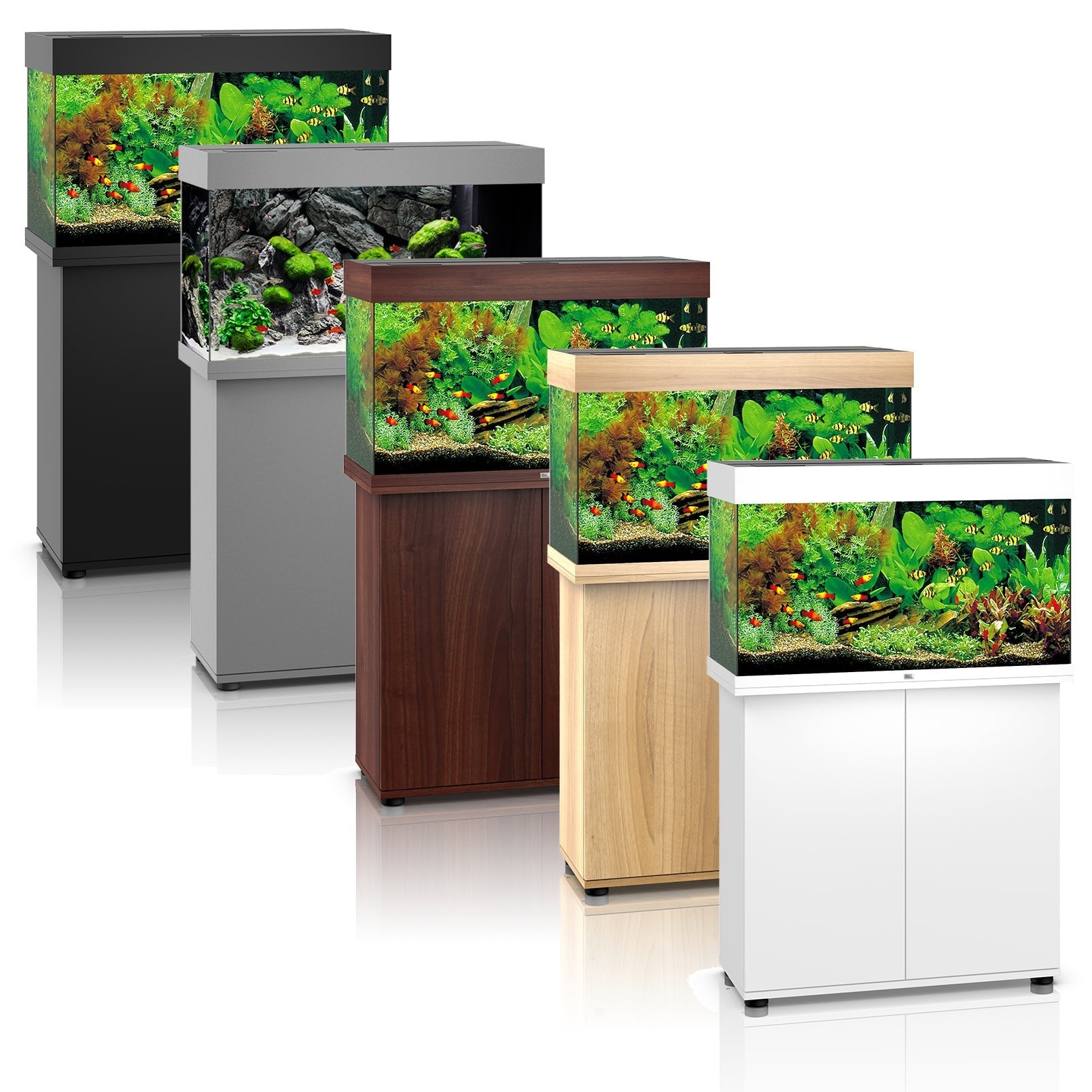 Juwel Rio 125 Aquarium & Cabinet (LED lighting) - Light Wood, Dark Wood, Black, White or Grey