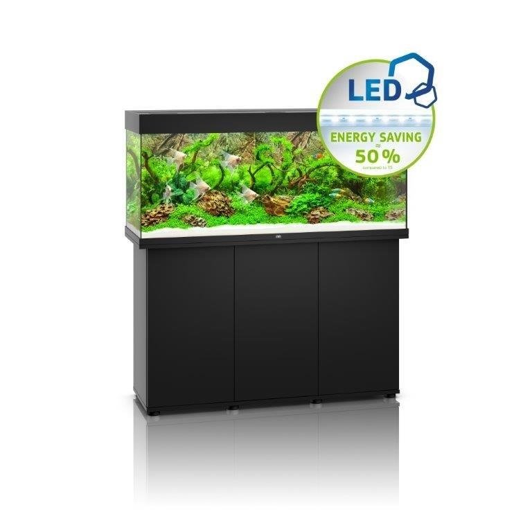 Juwel Rio 240 Aquarium & Cabinet (LED lighting) - Light Wood, Dark Wood, Black, White or Grey