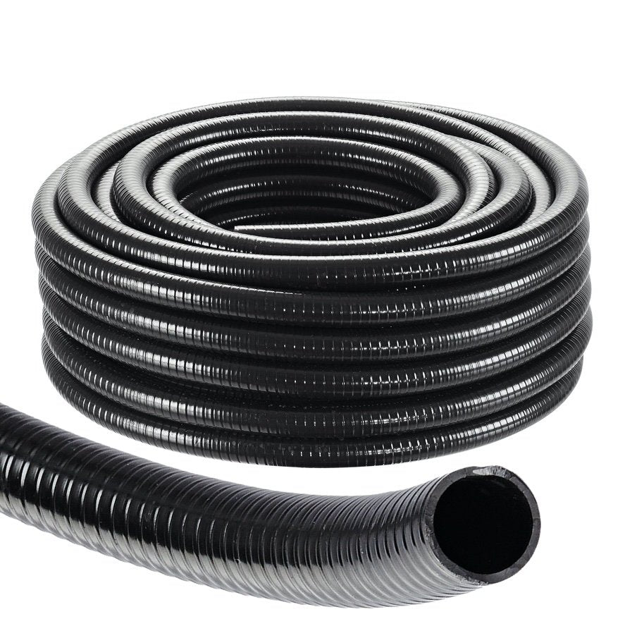 Black Spiral Pond Hose Heavy Duty 1" (25mm)  (Per Metre)