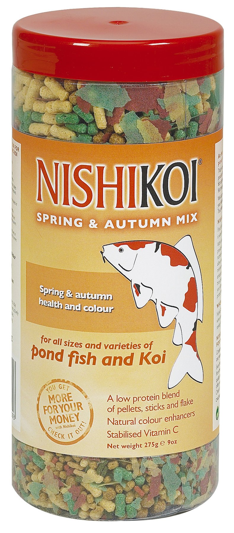 Nishikoi Pond Fish & Koi Food Spring & Autumn Mix 275g