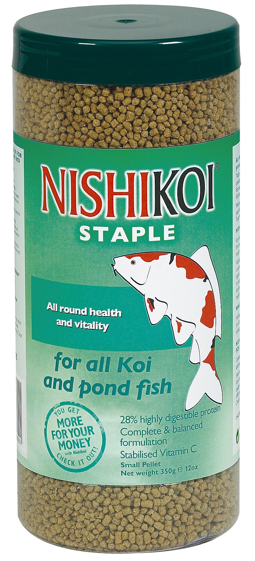 Nishikoi Staple Koi & Pond Fish Food Small Pellets 350g