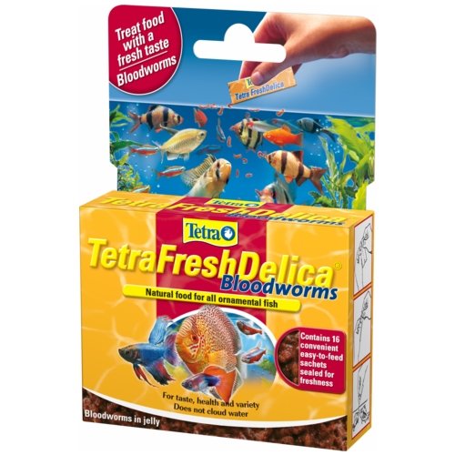 Tetra Fresh Delica Bloodworm Fish Food Supplement