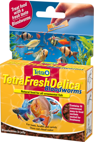 Tetra Fresh Delica Bloodworm Fish Food Supplement